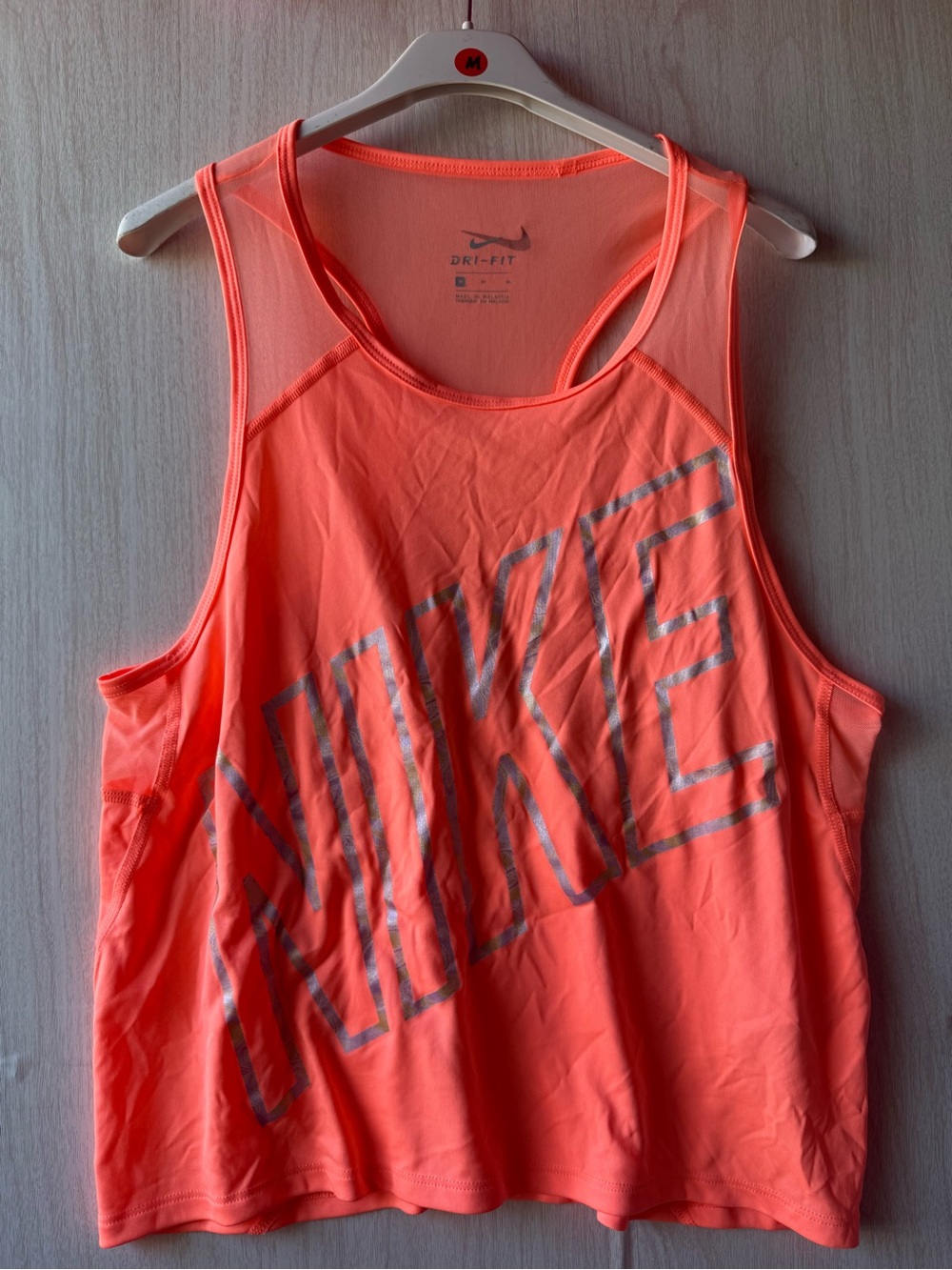 Nike Coral Racerback Dri-FIT Tank Swim Cover-Up